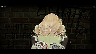 Blonde Roblox Babe Seduces Huge BBC in Steamy Alley Tryst