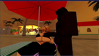 Blanca Pleasured by Giant Dick in Hot Roblox-Inspired Hentai Action