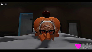Blonde Roblox Beauty Rides Huge Dick in Wild Hentai Sex Party