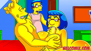 Bart Tempts Friends Step-StepMom in Hot Simpsons Parody Encounter