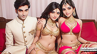 Desi MILF Tempts Curious Stepkids in Steaming Hentai Encounter