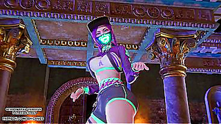 MMD MEOVV - HANDS UP Akali Sexy Kpop Dance League of Legends Uncensored Hentai 4K
