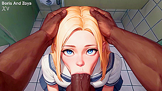 Young Beauty Gasps as Huge Dick Dominates Her Mouth Busty Curves