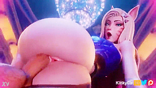Ahri Ignites Forbidden Lust in Hot KDA Seduction – A Wild 3D Fantasy