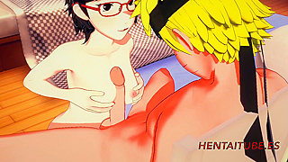 Sarada Teases Naruto with Soft Lips Leading to Steamy Hentai Action