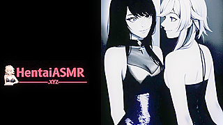 Lesbian Lovers Ignite Passionate Kisses in Steaming Hentai Fantasy Scenes