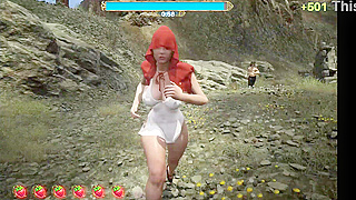 Big-Titted Red Meets Wolf for Hot Valentines Night in Fairy Tale Forest