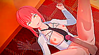 Makima Begs for Forbidden Lust in Hot Lesbian Hentai Encounter