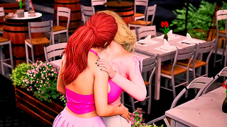 Curvy Manga Beauty Tempts with Hot Blowjob Busty Tease