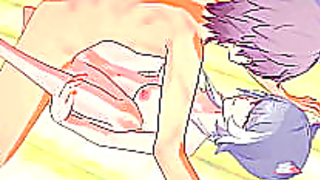 Anime Beauty Gets Filled Hard After Sensual Blowbang Steamy Anal Ride