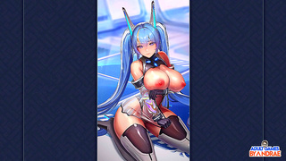 Voluptuous Anime Vixen Tempts Fate with Sultry Self-Pleasure Show