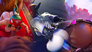 Sultry Animated Vixen Rides Cock Carnival in Steamy Hentai Frenzy