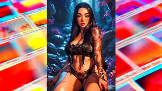 Curvy Teen Embraces Forbidden Desires in Sultry Animated Hentai Escape