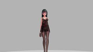Curvy Manga Muse Seduces Older Otaku in Sultry Gaming Den Fantasy