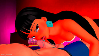 Blue-Haired Babe Lost in Ecstasy During Slow, Sensual Missionary Ride – Anime Erotica