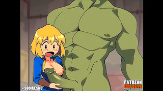 Gorgeous Anime Babe Tempts Muscular Stud with Mind-Blowing Blowjob Facial